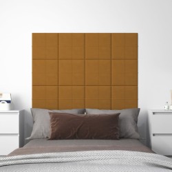 12 db barna bársony fali panel 30 x 30 cm 1,08 m²