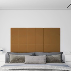 12 db barna bársony fali panel 60x30 cm 2,16 m²