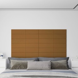 12 db barna bársony fali panel 90x15 cm 1,62 m²
