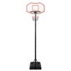 Fehér polietilén kosárlabda állvány 282-352 cm