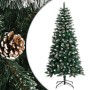 Zöld pvc műkarácsonyfa állvánnyal 120 cm