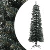 Zöld pvc vékony műkarácsonyfa állvánnyal 120 cm