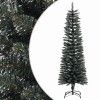 Zöld pvc vékony műkarácsonyfa állvánnyal 150 cm
