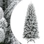 Pvc és polietilén műkarácsonyfa pelyhes hóval 210 cm