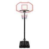 Fehér polietilén kosárlabda állvány 237-307 cm Fehér polietilén kosárlabda állvány 237-307 cm