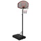 Fekete polietilén kosárlabda állvány 237-307 cm Fekete polietilén kosárlabda állvány 237-307 cm