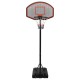 Fekete polietilén kosárlabda állvány 237-307 cm Fekete polietilén kosárlabda állvány 237-307 cm