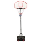 Fehér polietilén kosárlabda állvány 216-250 cm Fehér polietilén kosárlabda állvány 216-250 cm