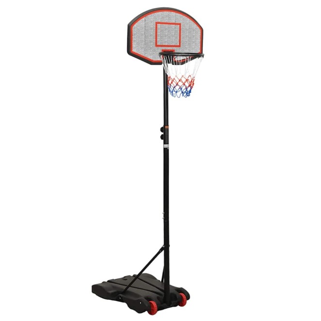 Fekete polietilén kosárlabda állvány 216-250 cm Fekete polietilén kosárlabda állvány 216-250 cm