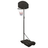 Fekete polietilén kosárlabda állvány 216-250 cm Fekete polietilén kosárlabda állvány 216-250 cm