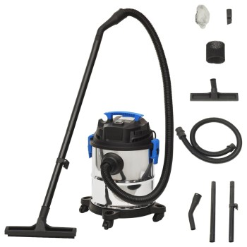 Ezüstszínű száraz-nedves porszívó 1200 w 20 l