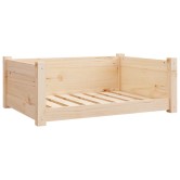 Tömör fenyőfa kutyaágy 75,5x55,5x28 cm Tömör fenyőfa kutyaágy 75,5x55,5x28 cm
