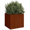 2 db corten acél növénytartó 32 x 30 x 29 cm