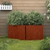 2 db corten acél növénytartó 32 x 30 x 29 cm