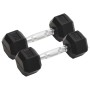 2 db összesen öntöttvas egykezes súlyzó 10 kg