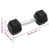 2 db összesen öntöttvas egykezes súlyzó 10 kg