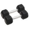 2 db összesen öntöttvas egykezes súlyzó 12 kg
