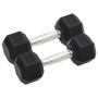 2 db összesen öntöttvas egykezes súlyzó 12 kg