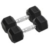 2 db összesen öntöttvas egykezes súlyzó 16 kg