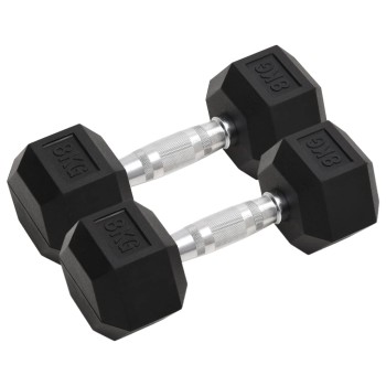 2 db összesen öntöttvas egykezes súlyzó 16 kg