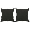 2 db fekete szövet díszpárna 40 x 40 cm