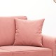 2 db rózsaszín bársony díszpárna 40 x 40 cm