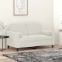 2 db krémszínű bársony díszpárna ø15x50 cm