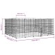 36 paneles fekete acél kisállatketrec ajtóval 35 x 35 cm