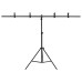 Fekete háttér állvány t-alakú 151x60x(70-200) cm