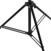 Fekete háttér állvány t-alakú 151x60x(70-200) cm