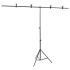 Fekete háttér állvány t-alakú 201x60x(70-200) cm