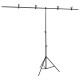 Fekete háttér állvány t-alakú 201x60x(70-200) cm Fekete háttér állvány t-alakú 201x60x(70-200) cm