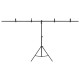 Fekete háttér állvány t-alakú 201x60x(70-200) cm Fekete háttér állvány t-alakú 201x60x(70-200) cm