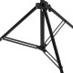 Fekete háttér állvány t-alakú 201x60x(70-200) cm Fekete háttér állvány t-alakú 201x60x(70-200) cm