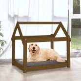 Mézbarna tömör fenyőfa kutyaágy 81x60x70 cm Mézbarna tömör fenyőfa kutyaágy 81x60x70 cm