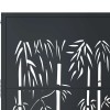 Antracit színű acél, bambusz mintás kerti kapu 100x175 cm