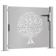 Famintás corten acél kerti kapu 105 x 80 cm