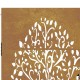Famintás corten acél kerti kapu 105 x 80 cm