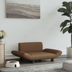 Barna szövet kutyaágy 70 x 45 x 28 cm