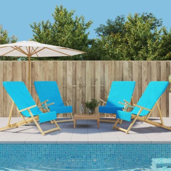4 db türkizkék 400 gsm szövet strandtörölköző 60 x 135 cm