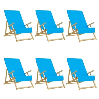 6 db türkizkék 400 gsm szövet strandtörölköző 60 x 135 cm