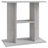 Szürke sonoma akváriumállvány 60 x 30 x 60 cm rétegelt fából