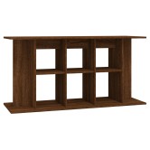 Barna tölgyszínű szerelt fa akváriumi állvány 120 x 40 x 60 cm Barna tölgyszínű szerelt fa akváriumi állvány 120 x 40 x 60 cm