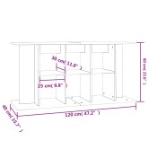 Barna tölgyszínű szerelt fa akváriumi állvány 120 x 40 x 60 cm Barna tölgyszínű szerelt fa akváriumi állvány 120 x 40 x 60 cm
