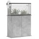 Betonszürke szerelt fa akváriumi állvány 81x36x73 cm