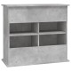 Betonszürke szerelt fa akváriumi állvány 81x36x73 cm