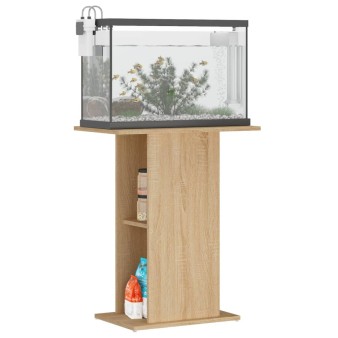 Sonoma tölgyfa akváriumállvány 60,5 x 36 x 72,5 cm rétegelt fából