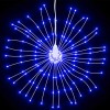 4 db karácsonyi hideg fehér csillagfény 140 db led 17 cm