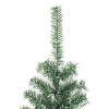 Zöld műkarácsonyfa hóval 240 cm