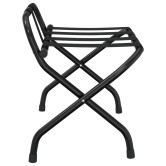 Fekete bőröndtartó háttámlával 56 x 39 x 52 cm Fekete bőröndtartó háttámlával 56 x 39 x 52 cm